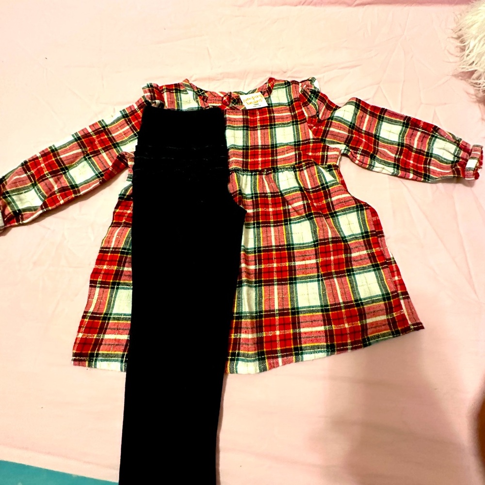 Bay girl 24 mos holiday outfit.